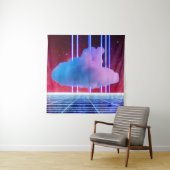 Neonlandschaft: Cloud Wandteppich (Beispiel)