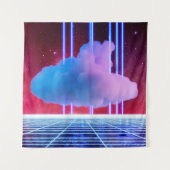 Neonlandschaft: Cloud Wandteppich (Vorderseite)