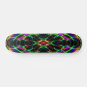 NeonLASERLICHT-psychedelisches abstraktes Skateboard (Horizontal)