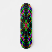 NeonLASERLICHT-psychedelisches abstraktes Skateboard (Vorne)