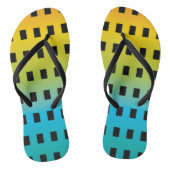 Neonleuchte in dunkelfarbiger Fluoreszenz 2 Badesandalen (Fußbett)