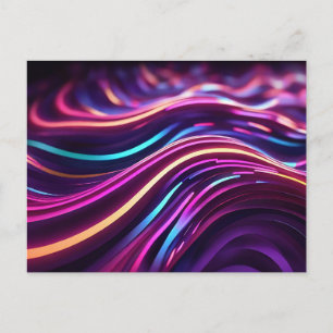 Neonleuchten drehen postkarte