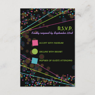 Neonleuchten leuchten in der Dunklen UAWG-Antwortk Einladung