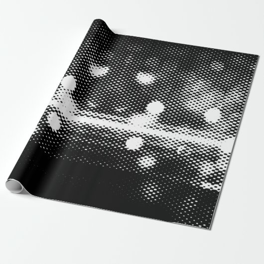 Neonleuchten und geometrisch nahtloses Muster Geschenkpapier (Ungerollt)