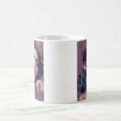 Neonlicht-Abstraktes Porträt Kaffeetasse (Mittel)