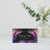 Neonlicht-Grafikdesigner-Visitenkarten d3 Visitenkarte (Stehend Vorderseite)