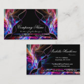 Neonlicht-Grafikdesigner-Visitenkarten d4 Visitenkarte (Vorne/Hinten)