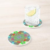 Neonlicht-Leiter-Fraktal Untersetzer (Seite)