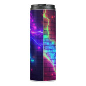 Neonlicht Thermosbecher (Rückseite)