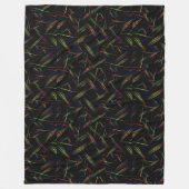 Neonlichter abstraktes Kunstblanket Fleecedecke (Vorderseite)