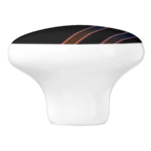 Neonlichter Keramikknauf (Seitenansicht)