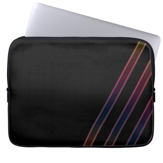 Neonlichter Laptopschutzhülle (Vorderseite)