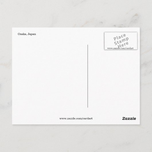 Neonlichter Postkarte (Rückseite)