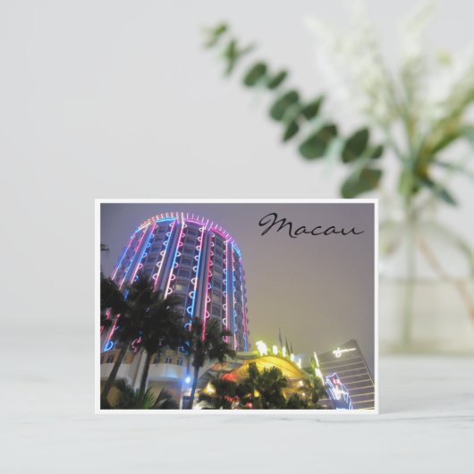 Neonlichter Postkarte (Stehend Vorderseite)