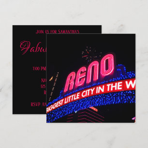 Neonlichter Reno Arch Foto Fantastisch und Vierzig Einladung