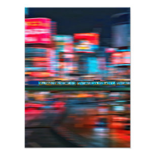 Neonlichter von Kabukicho Foto Print(M)