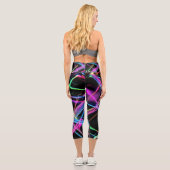 Neonlichtshow Capri Leggings (Rückseite)