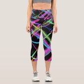 Neonlichtshow Capri Leggings (Vorderseite)