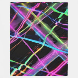 Neonlichtshow Fleecedecke