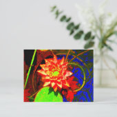 Neonlilien-Postkarte Postkarte (Stehend Vorderseite)