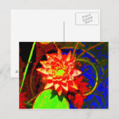 Neonlilien-Postkarte Postkarte (Vorne/Hinten)