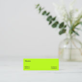 Neonlimette Mini Visitenkarte (Stehend Vorderseite)
