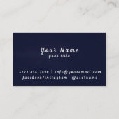 Neonline-Visitenkarte Visitenkarte (Rückseite)