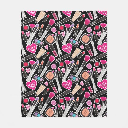 Neonmake-upmuster Fleecedecke (Vorderseite)