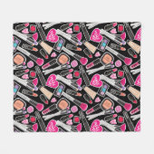 Neonmake-upmuster Fleecedecke (Vorderseite (Horizontal))