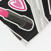 Neonmake-upmuster Fleecedecke (Ecke)