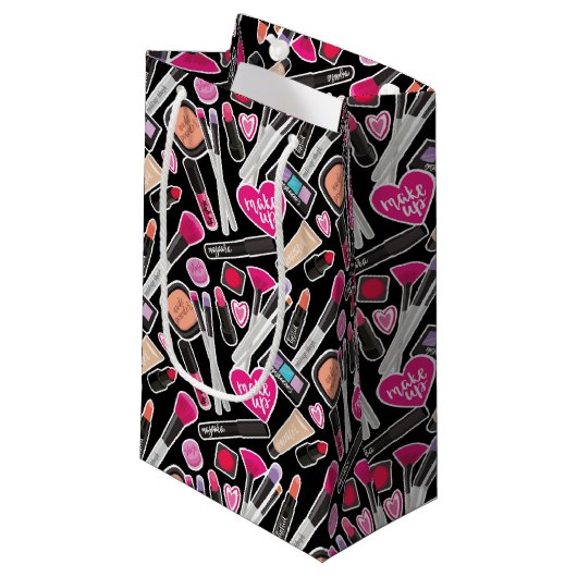 Neonmake-upmuster Kleine Geschenktüte (Vorderseite Schrägansicht)