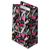 Neonmake-upmuster Kleine Geschenktüte (Rückseite Schrägansicht)