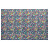Neonmehrfarbenblumenpaisley-Muster Stoff (Yard (91,4 cm))