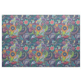 Neonmehrfarbenblumenpaisley-Muster Stoff (Fat Quarter (45,7 x 55,9 cm))