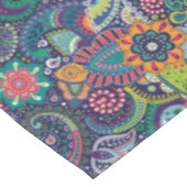 Neonmehrfarbenblumenpaisley-Muster Tischdecke (Schrägansicht)