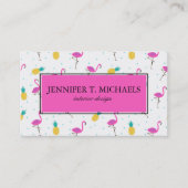 Neonmonogramm 2 der flamingo-| visitenkarte (Vorderseite)