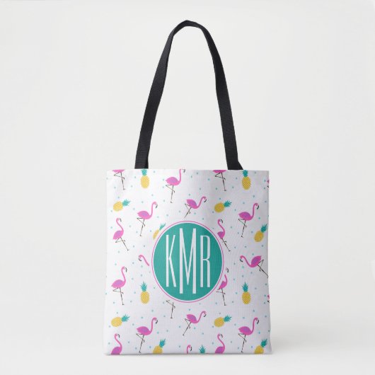 Neonmonogramm der flamingo-| tasche (Vorderseite)