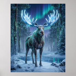 Neonmoose Boreal Grid Poster