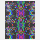 Neonmot Fleecedecke (Vorderseite)