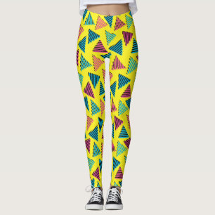 Neonmuster der 80er/90er Jahre Leggings