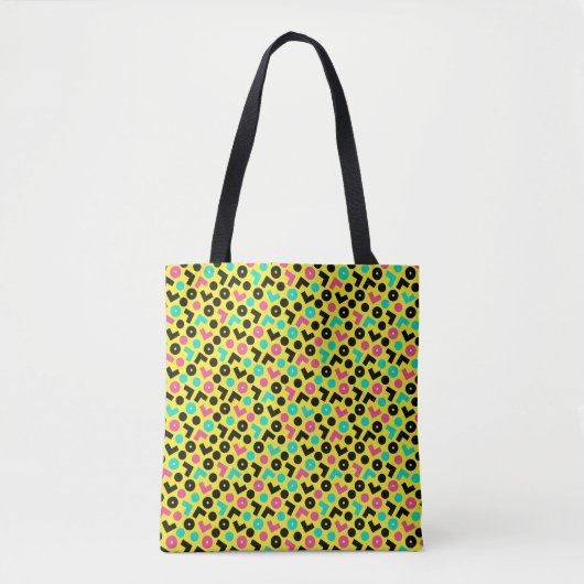 Neonmuster der 80er/90er Jahre Tasche (Vorderseite)