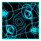 Neonmuster faszinieren Art Poster (Vorderseite)