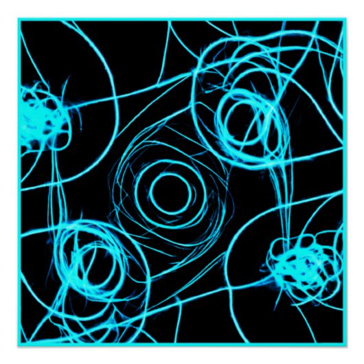 Neonmuster faszinieren Art Poster (Vorderseite)