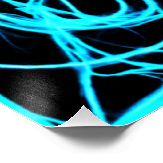 Neonmuster faszinieren Art Poster (Ecke)