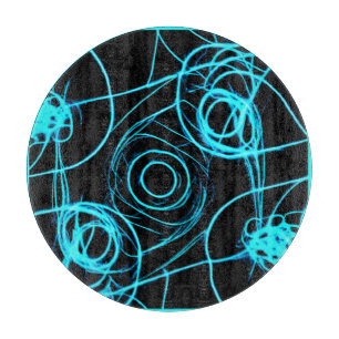 Neonmuster faszinieren Art Schneidebrett