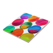 Neonmuster in Aquarellfarbe abstrakte Kunstfarbe Fliese (Seite)