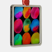 Neonmuster in Aquarellfarbe abstrakte Kunstfarbe Ornament Aus Metall (Rechts)