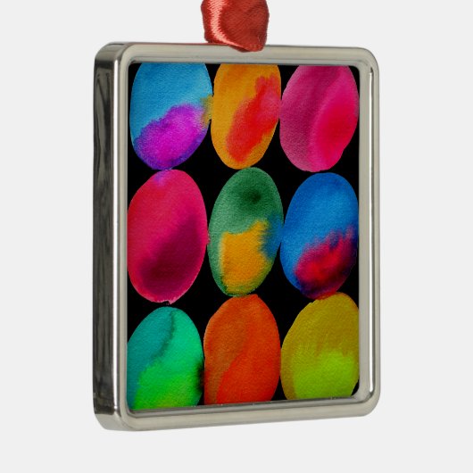 Neonmuster in Aquarellfarbe abstrakte Kunstfarbe Ornament Aus Metall (Rechts)