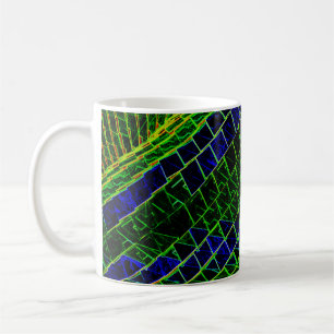Neonmuster Kaffeetasse