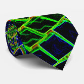 Neonmuster Krawatte (Gerollt)
